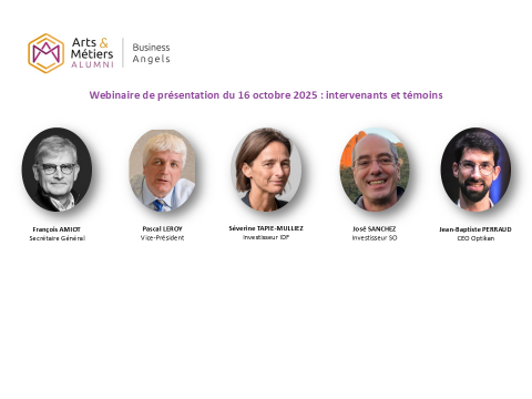Intervenants webinaire 16 octobre 2025